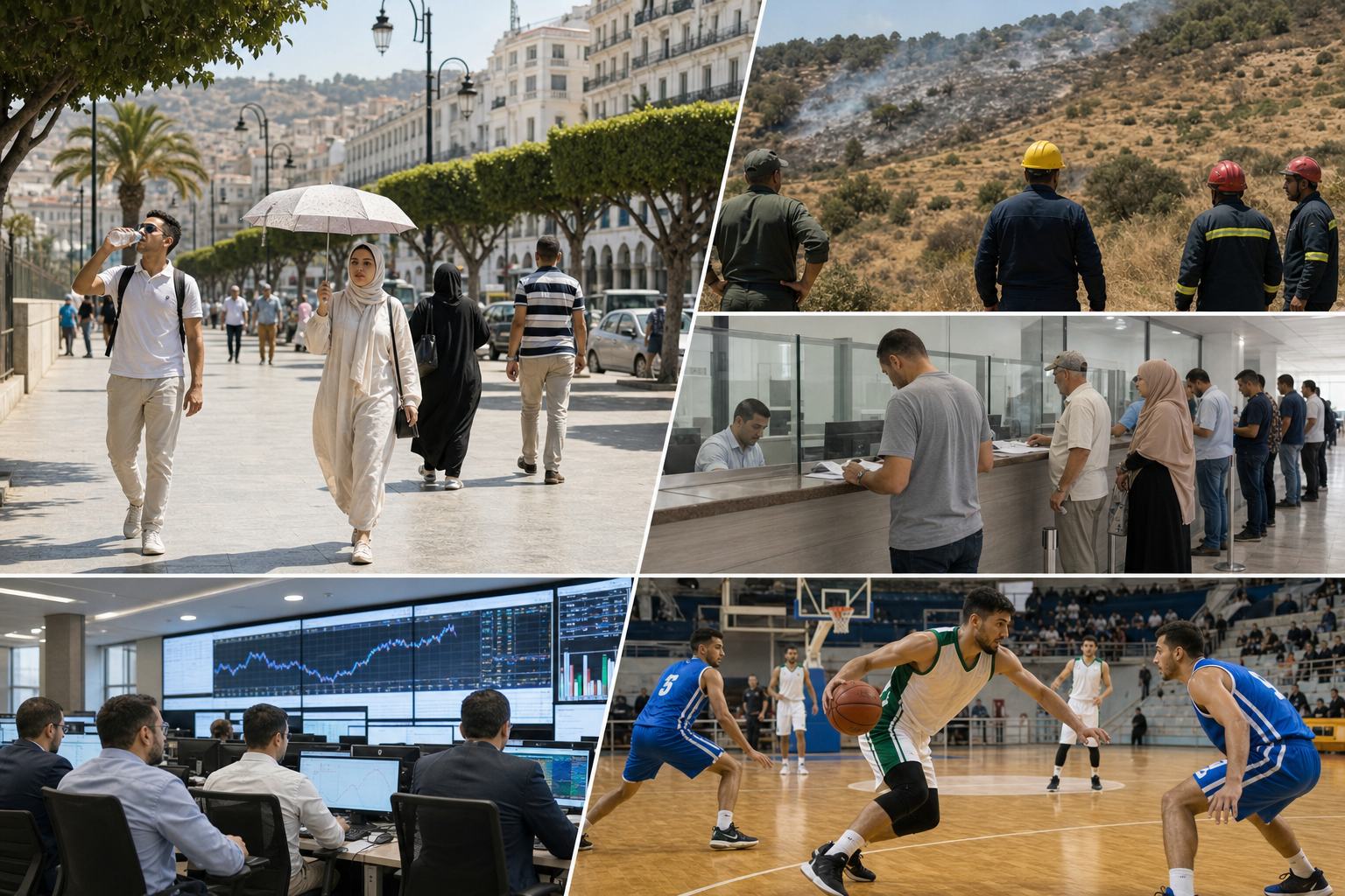 Algerije-nieuws van 10 juli 2026: hitte, bossen, apostille, economie, consumenten, gezondheid en sport