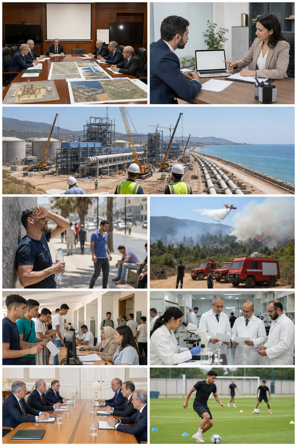 Noticias de Argelia del 15 de julio de 2026: agua, inversión, calor, incendios, bac, salud, diplomacia y deporte