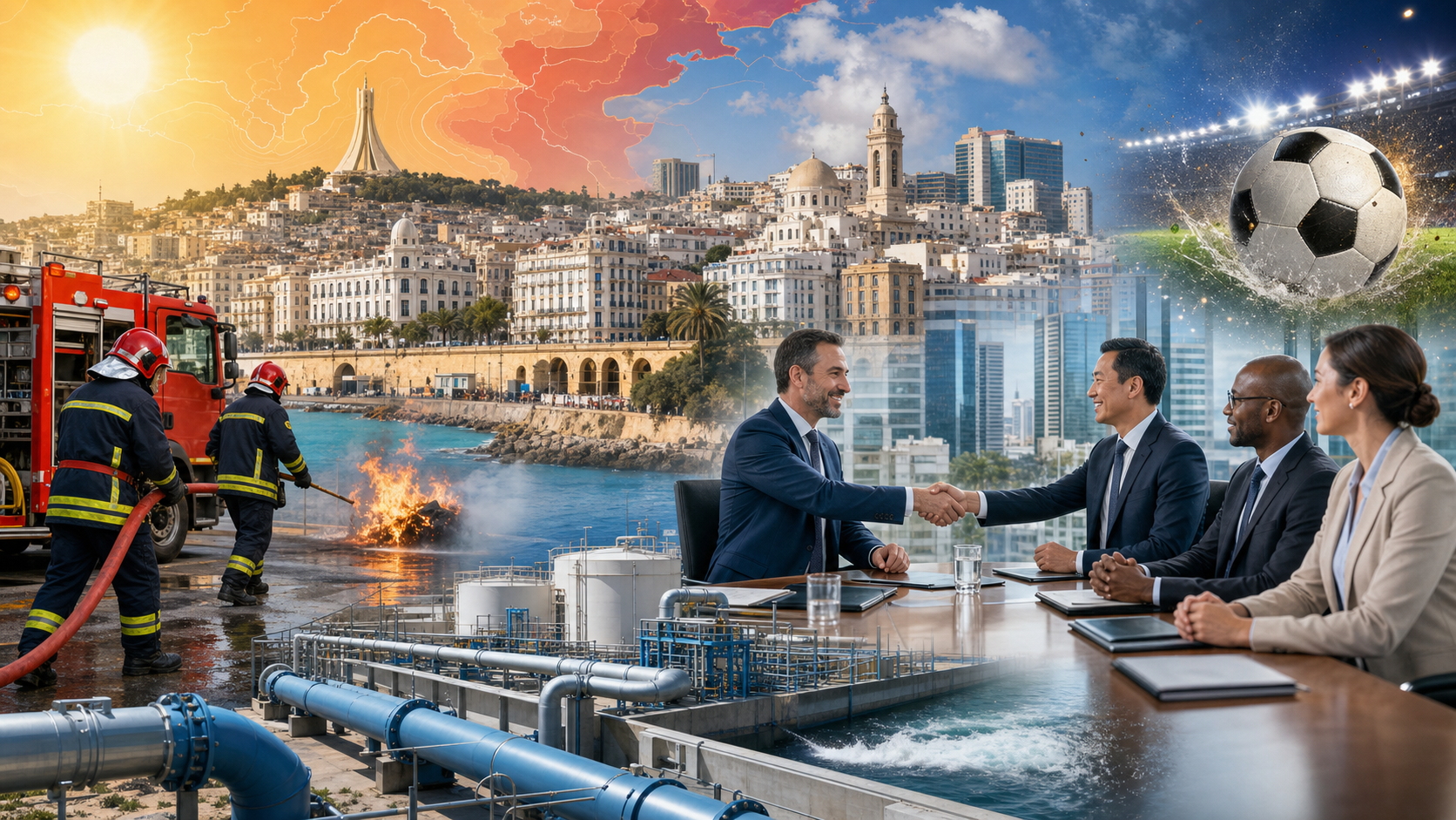 Algeria News Digest, July 16, 2026: Berlin Visit, Fires, Heat, Water, Orientation and Sport