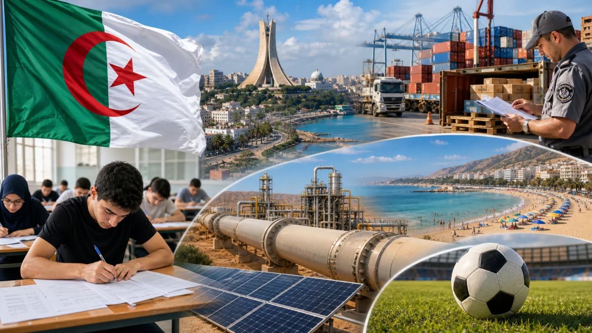 Notizie dall'Algeria dell'8 giugno 2026: controlli, spiagge, maturità, energia e sport