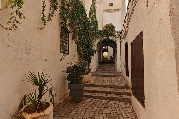Algiers Casbah Narrow Alleys Old Houses in Algeria