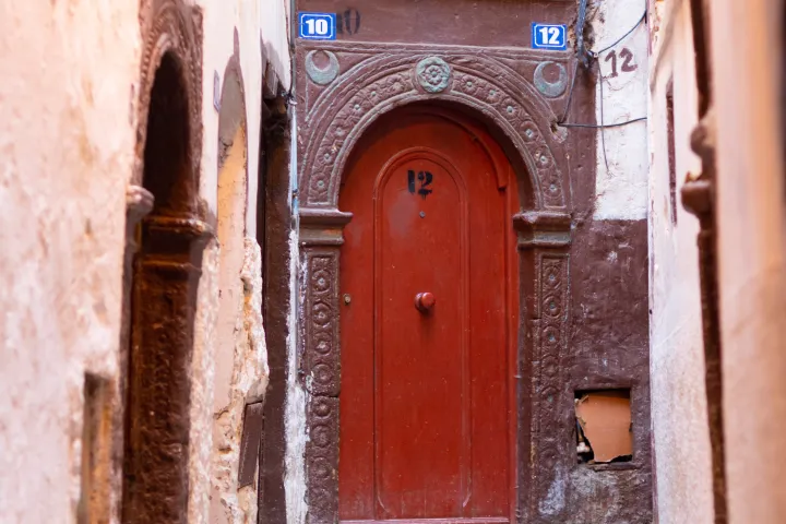 Algiers Casbah Red Door in Algeria