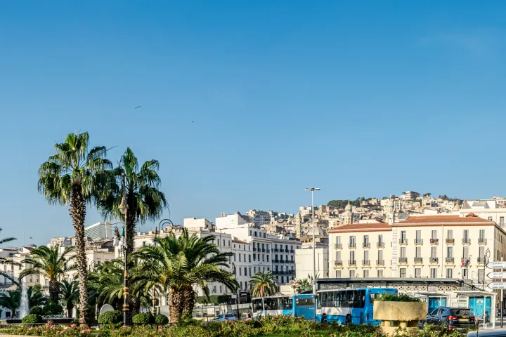 Algiers Great Mosque Martyrs Square in Algeria