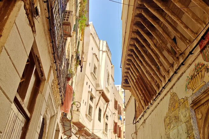 Algiers Kasbah Cobbled Alley in Algeria