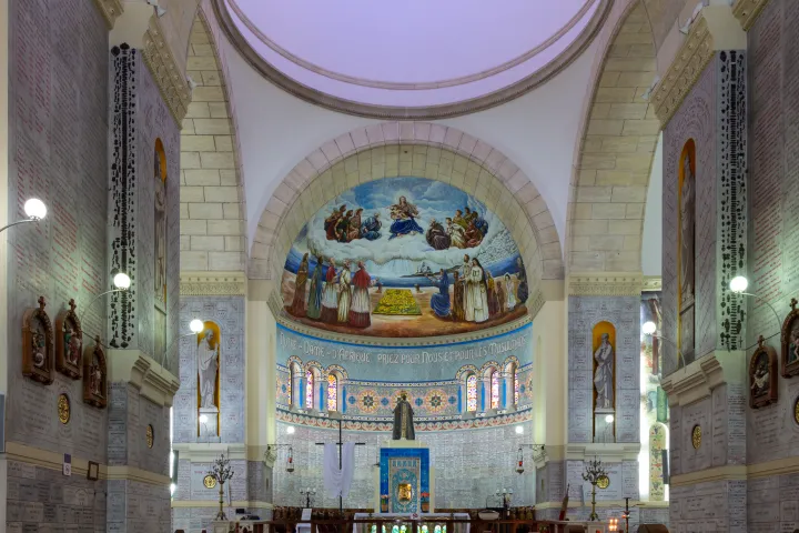 Algiers Notre Dame Afrique Interior in Algeria
