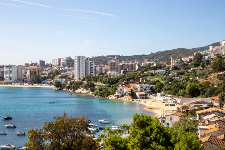 Annaba Bay Beach Panorama in Algeria
