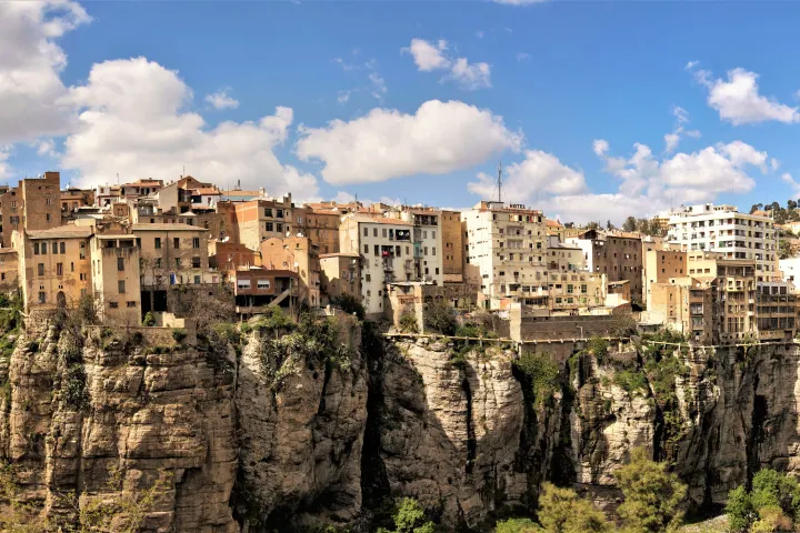 Constantine Cliff City Panorama in Algeria