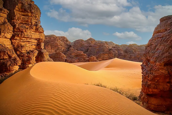Djanet Sahara Desert Sand Dunes in Algeria