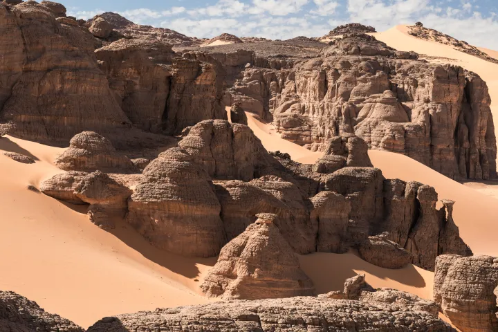Djanet Tadrart Rouge Tassili Najjer Panorama in Algeria