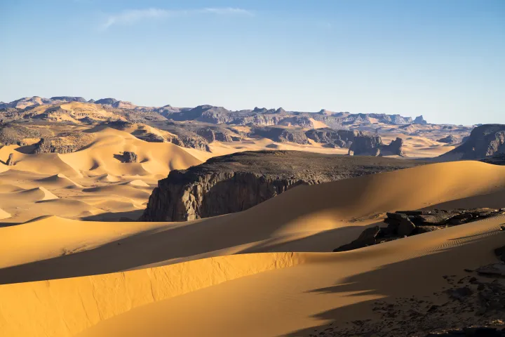 Djanet Tadrart Rouge Tassili Najjer Rocks in Algeria