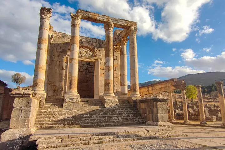 Djemila Cuicul Roman Ruins Setif in Algeria