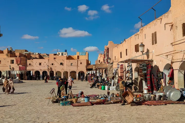 Ghardaia Market Square Mzab Oasis in Algeria