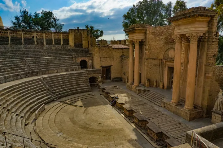 Guelma Roman Theatre in Algeria