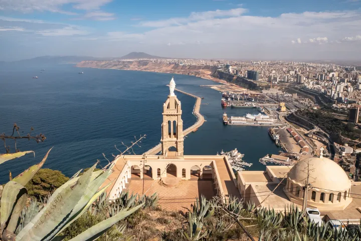 Oran Mountain Cathedral Panorama in Algeria