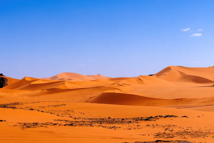 Tadrart Rouge Algerian Desert Martian Landscape in Algeria