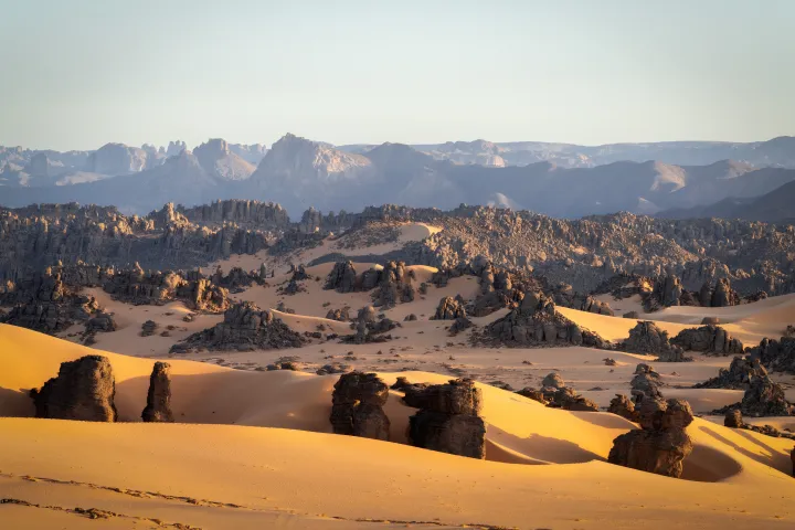 Tadrart Rouge Sahara Desert Dunes in Algeria