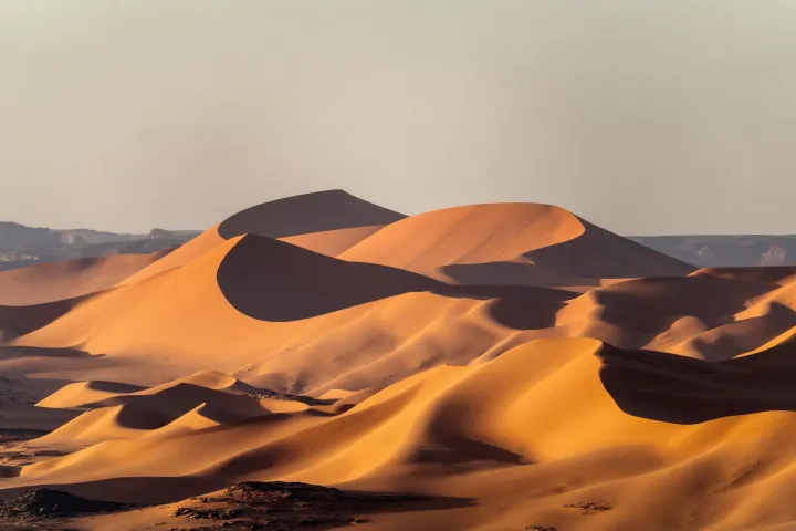 Tadrart Rouge Sahara Desert Rocks in Algeria