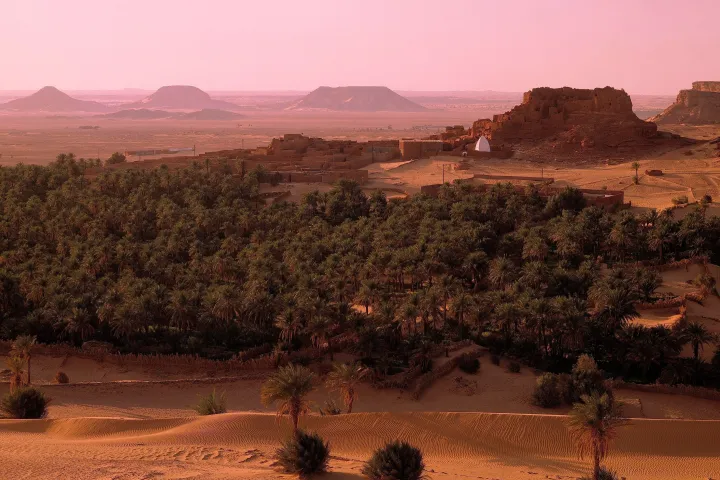 Timimoun Ighzer Oasis Sebkah in Algeria
