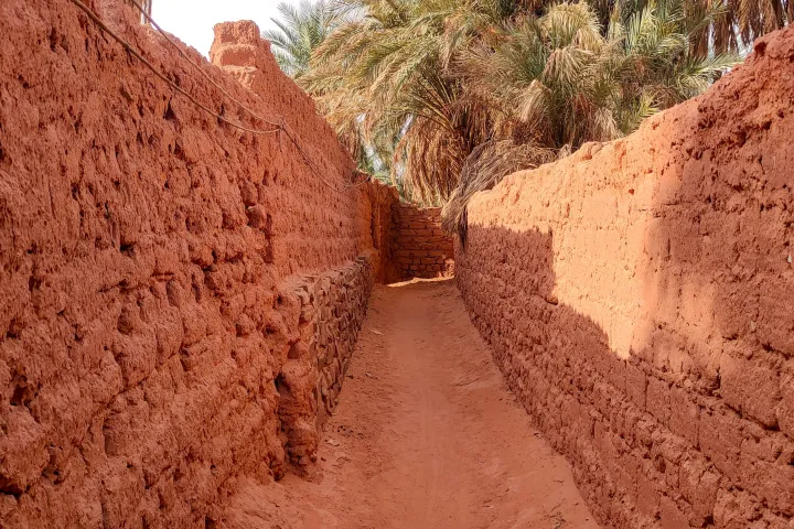 Timimoun Red Clay Saharan Village in Algeria