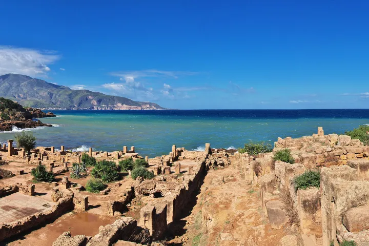 Tipaza Roman Ruins Cityscape in Algeria