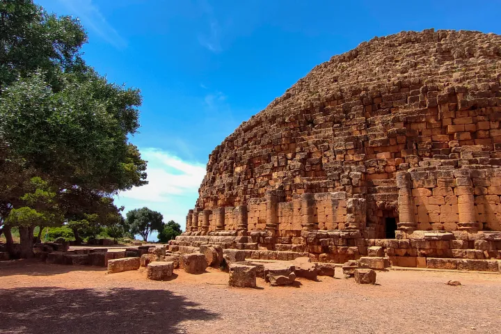 Tipaza Royal Mausoleum Mauretania in Algeria