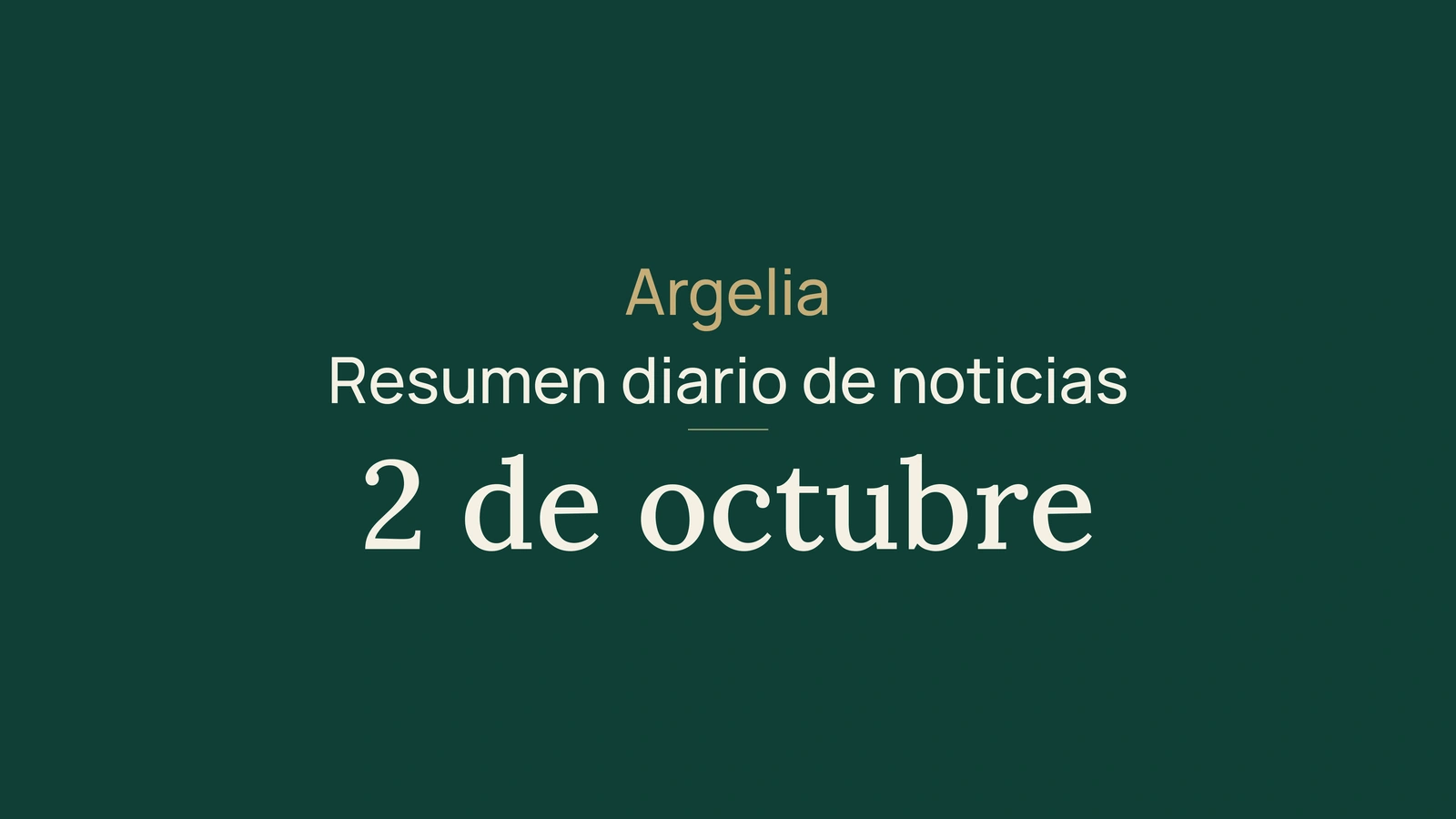 Argelia, 2 de octubre de 2026: energía, diplomacia, educación, cultura y fútbol