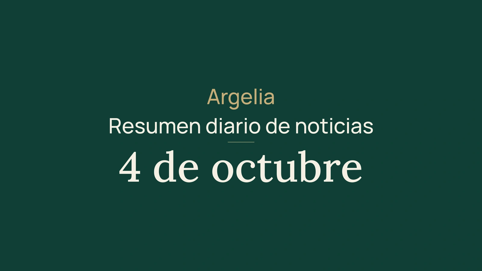 Argelia, 4 de octubre: salarios, ferrocarril y prevención de los riesgos del gas