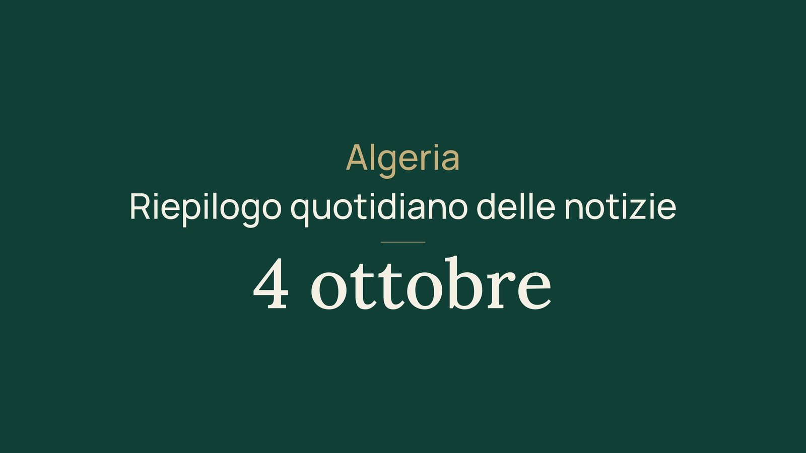 Algeria, 4 ottobre: salari, ferrovie e prevenzione dei rischi del gas