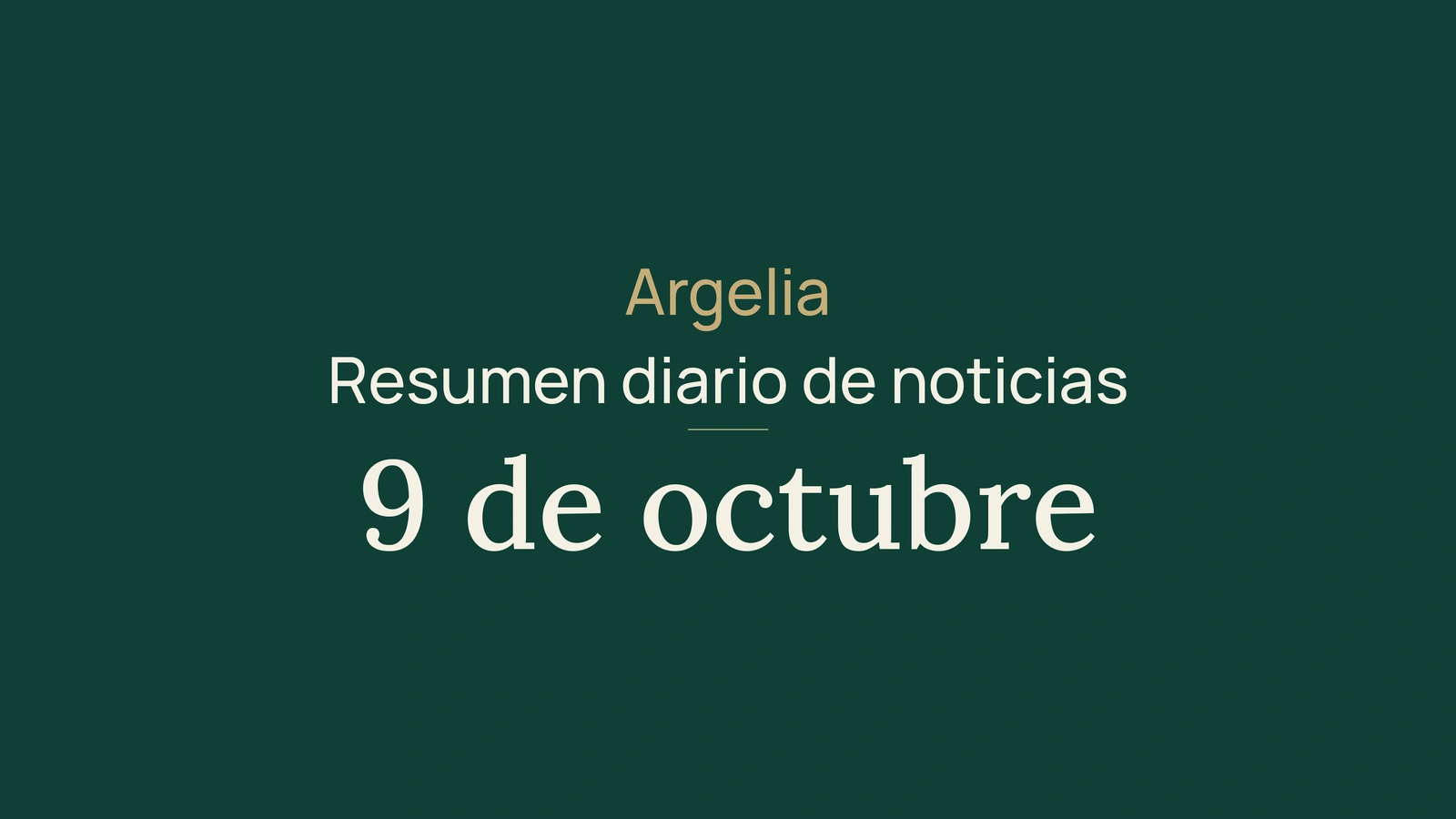 Argelia: metano, diálogo en Oslo y economía circular