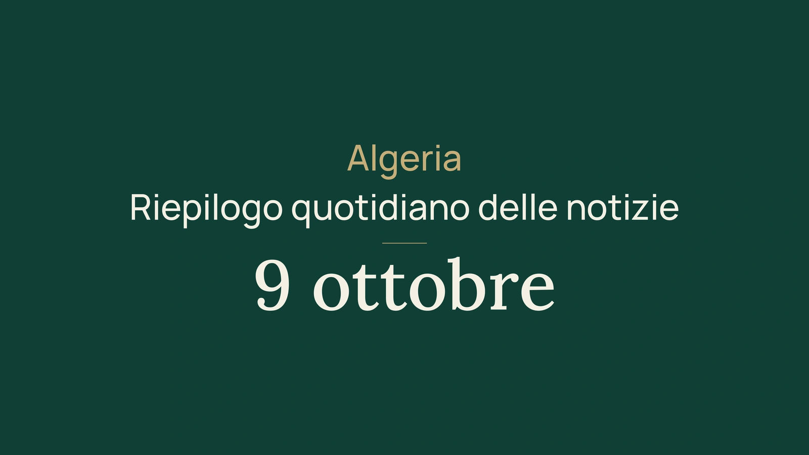 Algeria: metano, colloqui a Oslo ed economia circolare