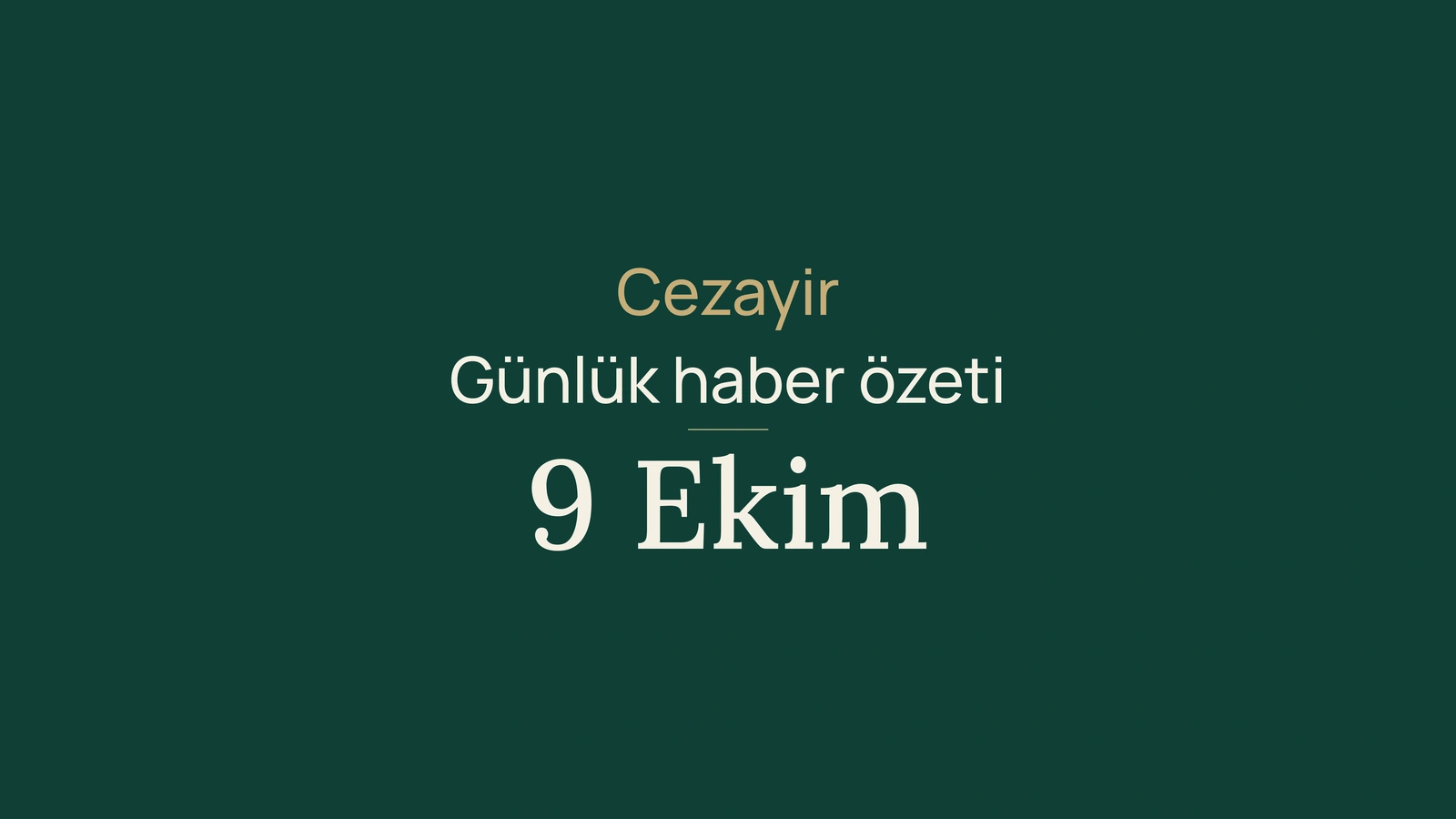 Cezayir: metan planları, Oslo görüşmeleri ve döngüsel ekonomi