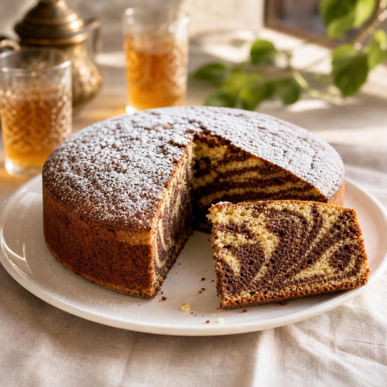 Biscuit marbré: algerisches Gebäckrezept
