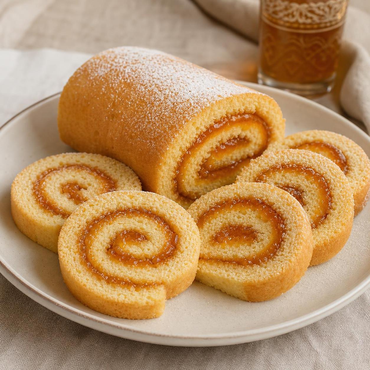 طريقة تحضير Biscuit roulé à la confiture من الحلويات الجزائرية