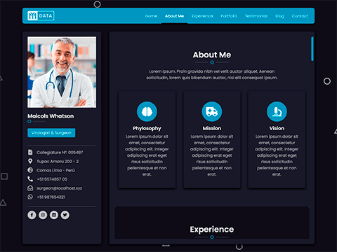 Doctor resume template