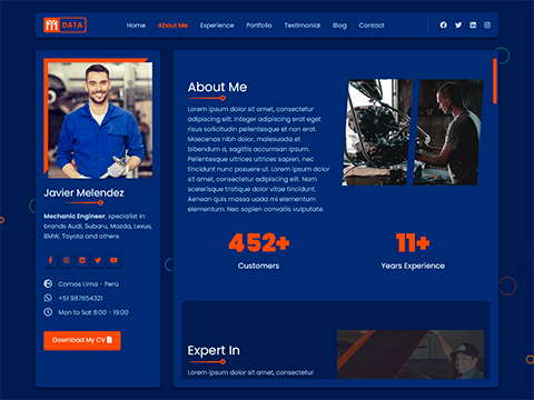 Mechanic resume template