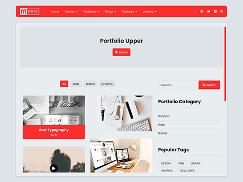 Portfolio sidebar right