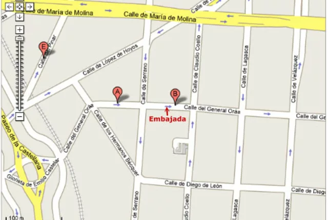 Plan acces ambassade algerie madrid in Algiers, Algeria