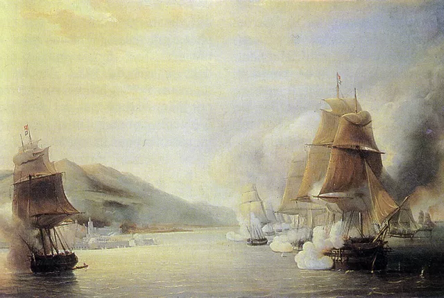 Bombardements francais alger 1830 in Algiers, Algeria
