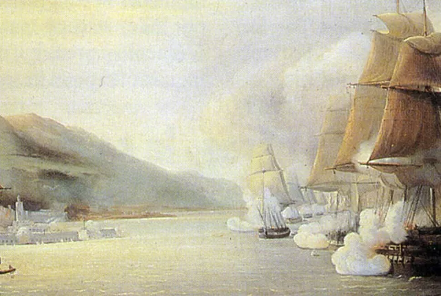 Bombardement francais prise alger 1830 in Algiers, Algeria
