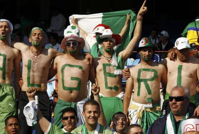 Supporters algeriens in Algiers, Algeria