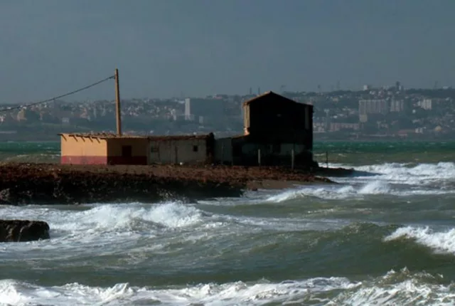 Plage bateau casse bordj el kiffan in Algiers, Algeria