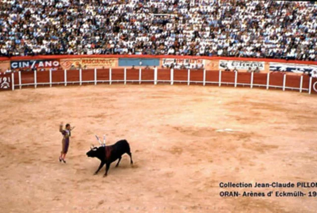 Arenes oran corrida 1956 in Oran, Algeria