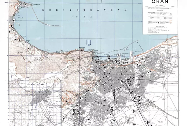 Plan oran war office usa 1942 small in Oran, Algeria
