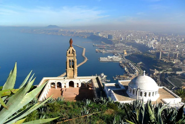 Vue ensemble chapelle santa cruz ville oran in Oran, Algeria