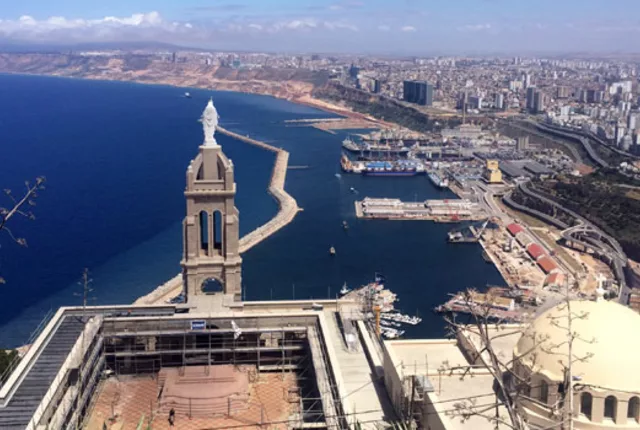 Chapelle santa cruz vue ville oran in Oran, Algeria