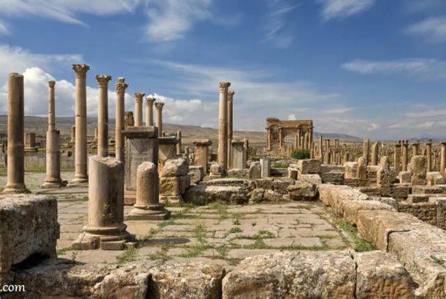 Ruines timgad in Timgad, Algeria