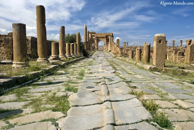 Ruines romaines timgad 1 in Timgad, Algeria