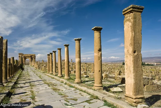 Ruines romaines timgad 2 in Timgad, Algeria