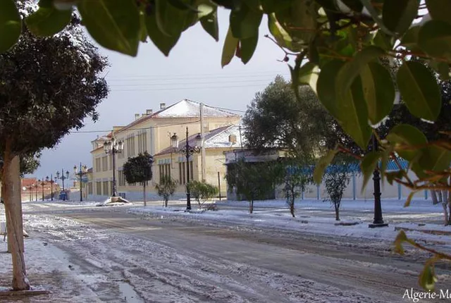 Ville khenchela neige in Khenchela, Algeria